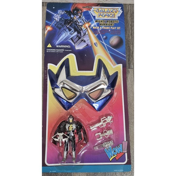 Galaxy Force Stellar Force Chap Mei Mask And Figure  Vintage NOS KO Power Ranger - Picture 1 of 7